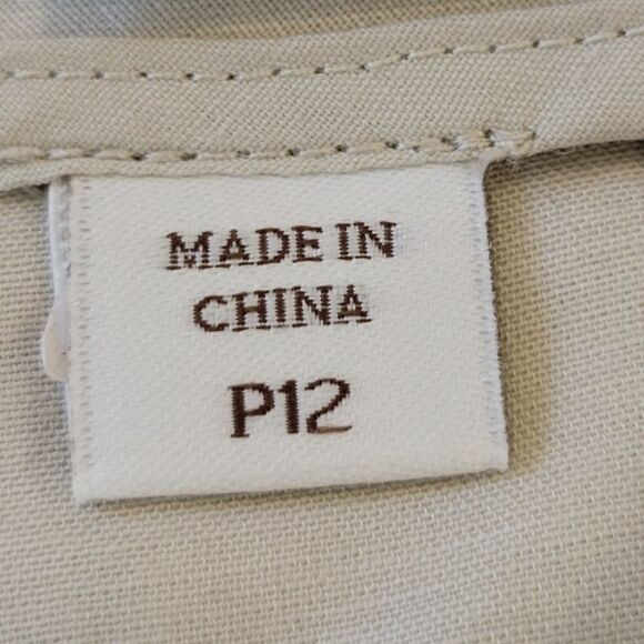 Coldwater Creek Natural Fit Tan Double Cloth Crop Pants Size 12P - Picture 4 of 7